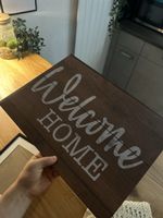 Displate "Welcome HOME" Wanddeko neu