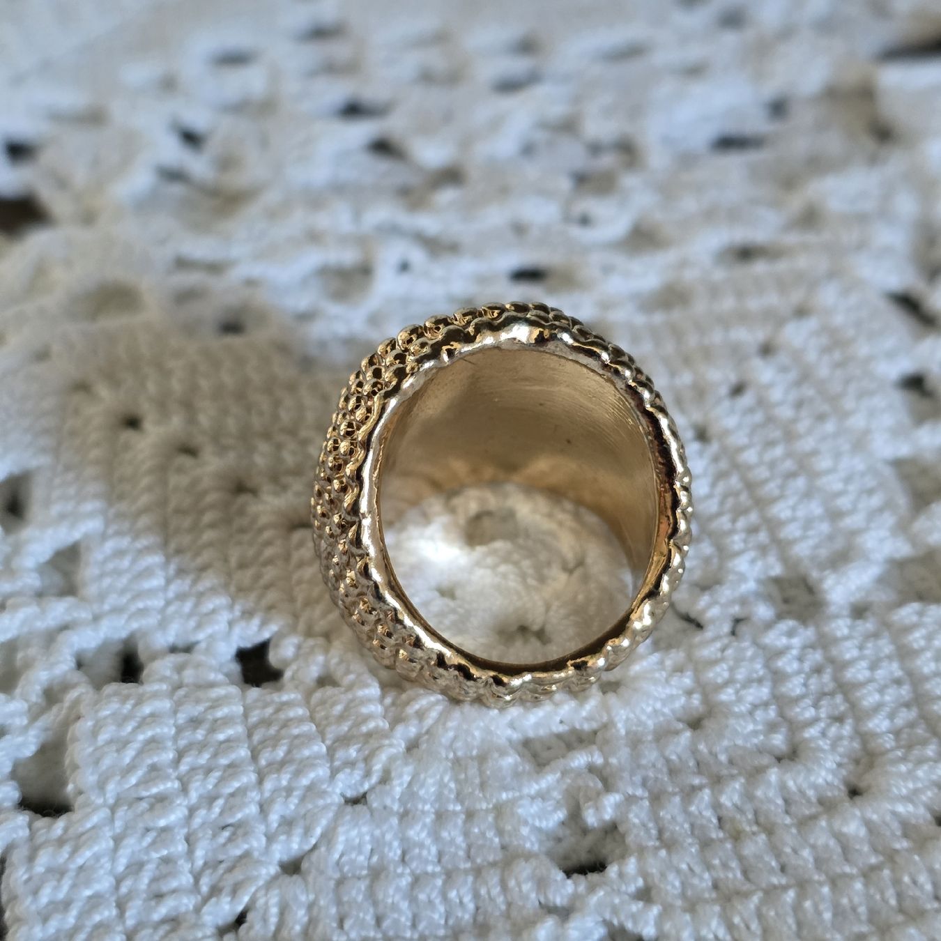 Ringe: Ring Goldfarben Katzenauge Neu – Neu (gemäss Beschreibung) aus Rheinsulz von Gilea 3