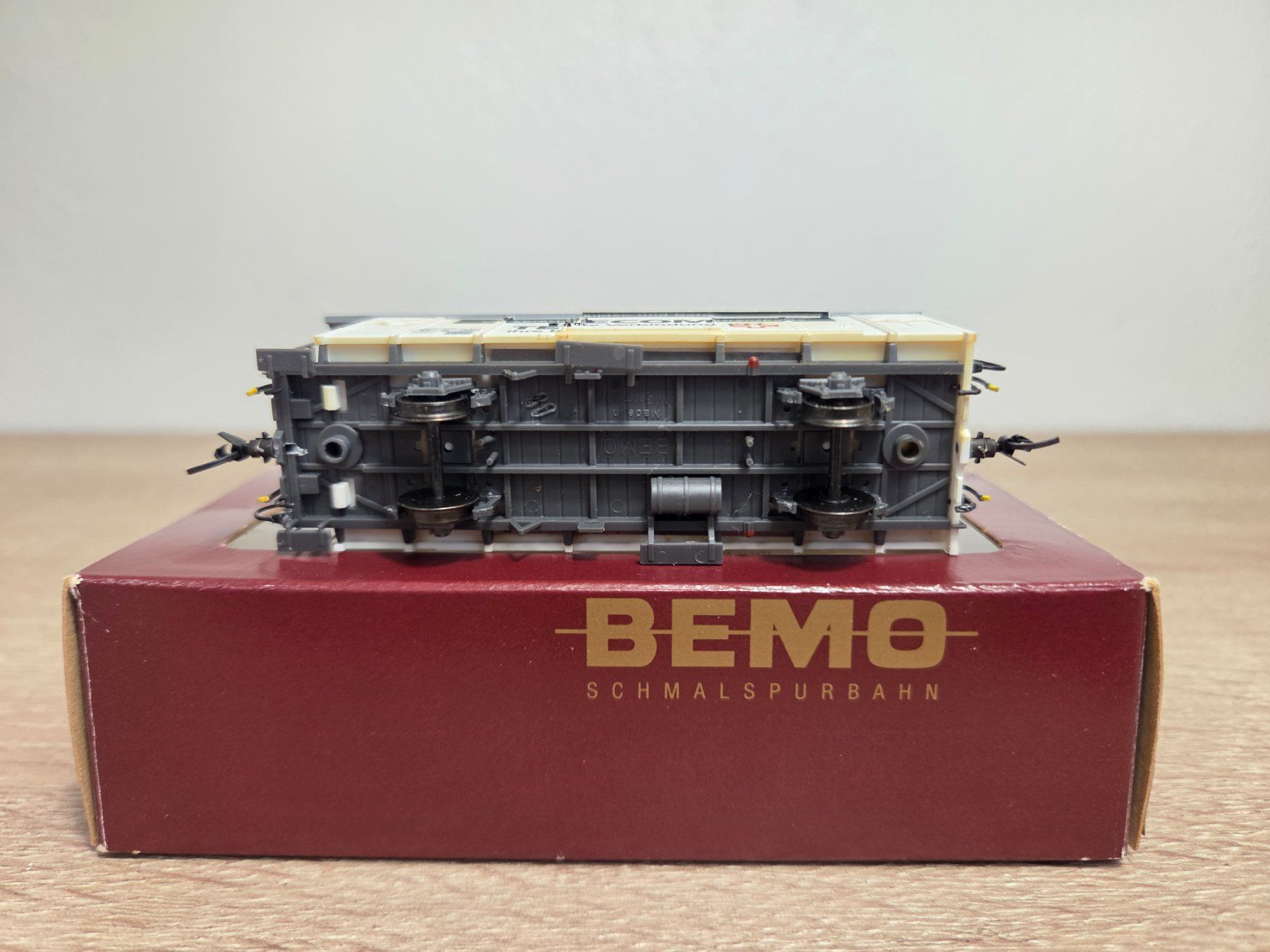 Bemo Modelleisenbahnen: Bemo 2283.131 Güterwagen Telecom PTT H0m – Gebraucht aus St-Aubin-Sauges von Lo_Go 4