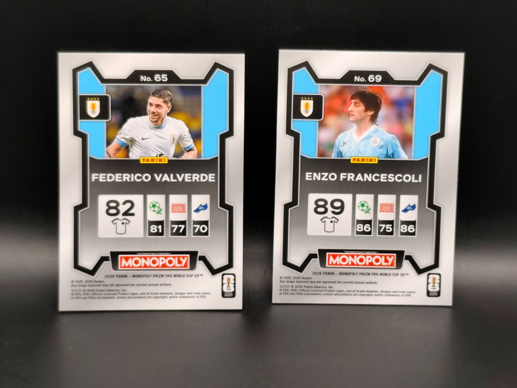 Panini Carte collezionabili: Valverde / Francescoli - Panini Prizm Monopoly - Uruguay – Usato da Ostermundigen venduto da DaCards 1