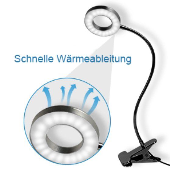 Sonstiges zu Optik: 48LED USB Leselampe mit Klemme 360° – Neu und originalverpackt aus Châtelaine von topshop.switzerland 1