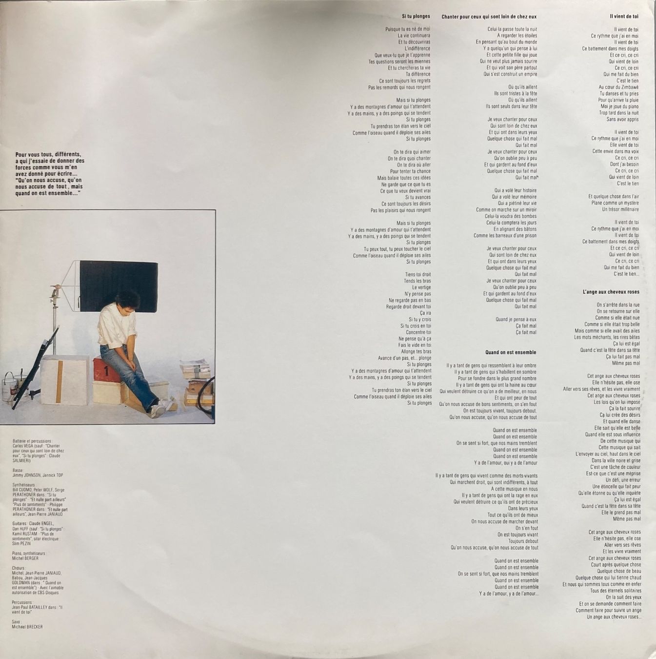 Schallplatten: MICHEL BERGER - DIFFERENCES – Gebraucht aus Poliez-Pittet von Newtown-Records 2