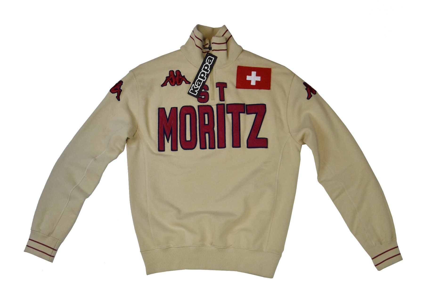 Kappa Maglioni & Felpe: Kappa Herren Pullover St. Moritz Suisse /Lp:129 Fr/Gr.M/NEU – Nuovo e nell'imballaggio originale da Wohlenschwil venduto da ABC-Vintage 1