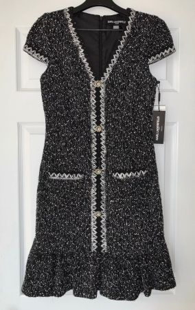 Karl Lagerfeld Paris Tweed dress Size:XS US2