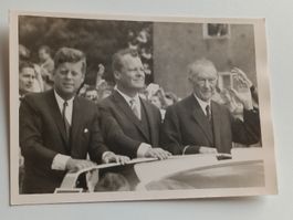 Altes Historisches Photo John F Kennedy Brandt Adenauer 1963