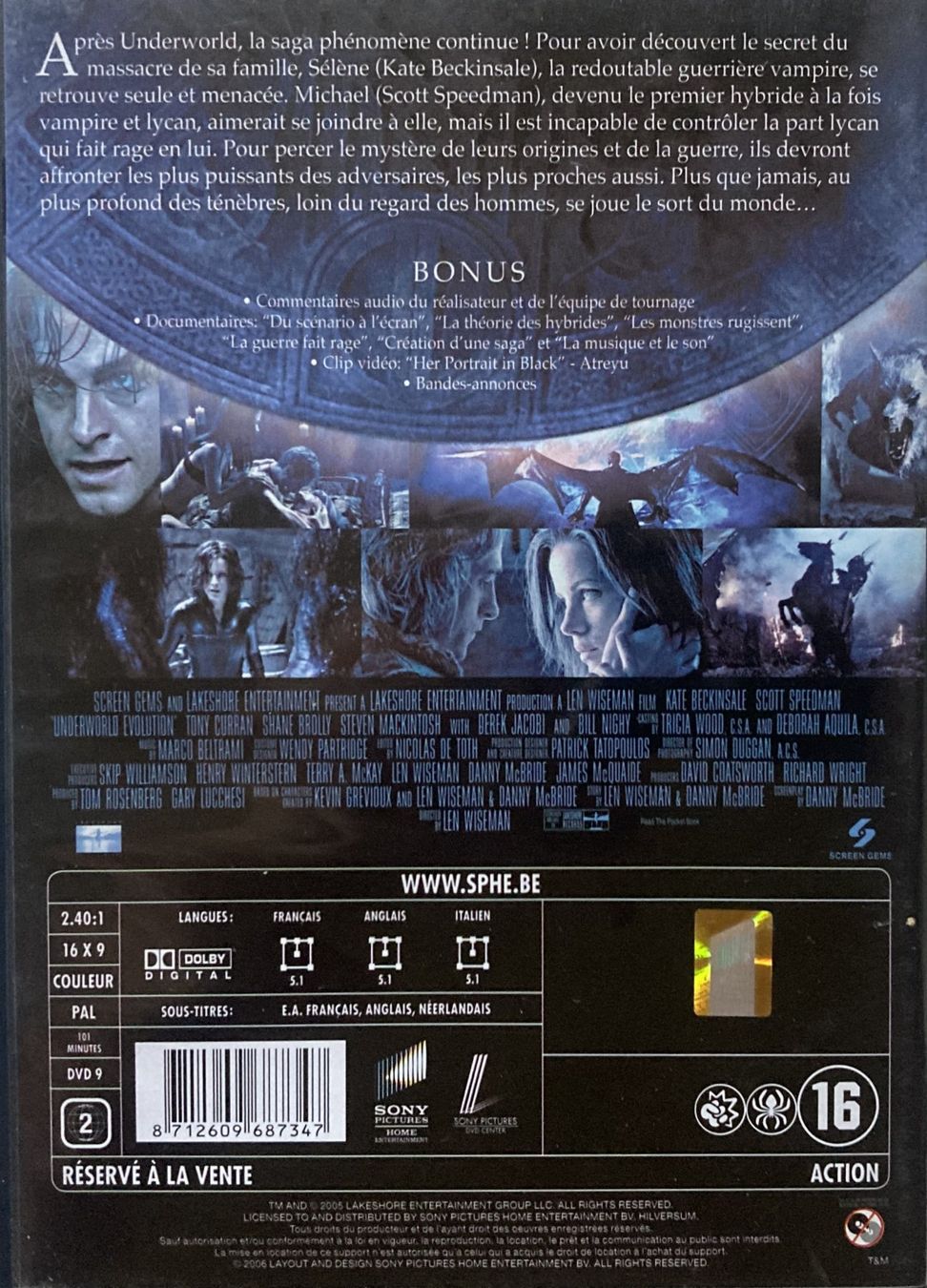 Alle DVDs: UNDERWORLD EVOLUTION (1 DVD) – Gebraucht aus Bottens von hotter-than-hell 1