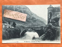 1903 St. Maurice - Chäteau et Pont,TOP!