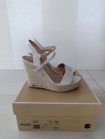 Michael Kors Sandalen, Keilabsatz, Weiss, Gr. 37, Neuwertig