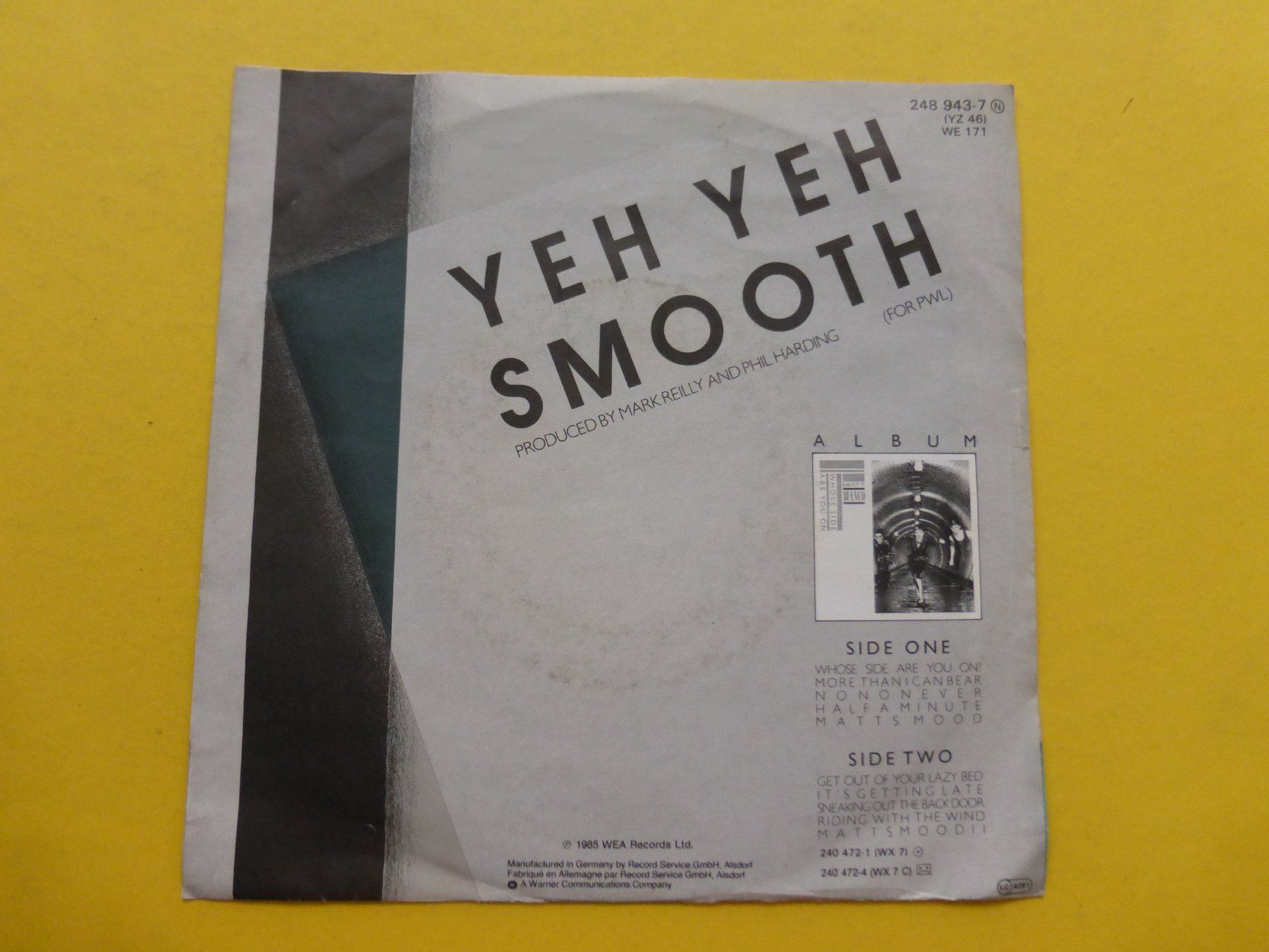 Dischi in vinile: Matt Bianco – Yeh Yeh – Usato da Zürich venduto da Swiss57 1