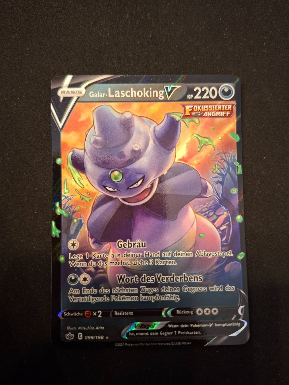 Pokémon Sammelbilder & Trading cards: Galar-Laschoking V #099 Chilling Reign DE – Gebraucht aus Biasca von Sara_Poke123