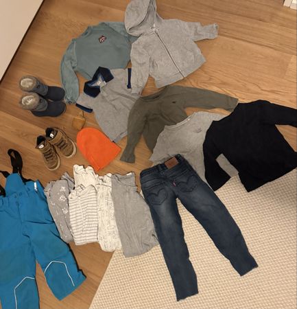 Winter-Kleiderpaket 92/98, 18 Teile
