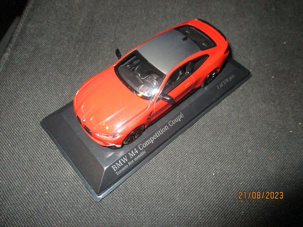 BMW M4 CompetitionCoupè TorontoRot Mèt. 2020 Minichamps 1:43