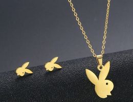 Rabbit Lapin Playboy Bunny: set bijoux doré