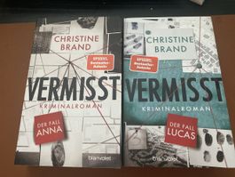 Christine Brand Kriminalroman  Vermisst 2 Bände guter Zustan