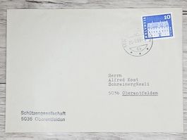 CL02 Enveloppe + Timbre Suisse 1969