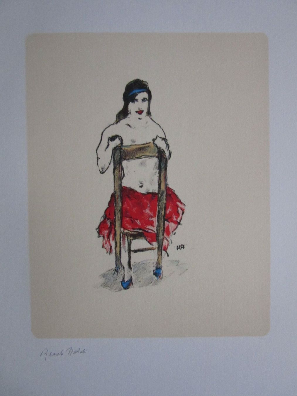 Grafiken & Lithographien: Renato Natali  1883 - 1979 FARBLITHOGRAPHIE HANDSIGNIERT – Gebraucht aus Gersau von grafik-kunst
