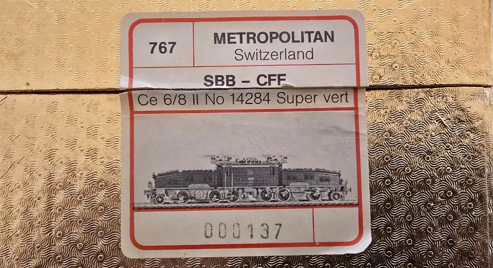 Metropolitan Modellini di ferrovie: Metrop Ce 6/8 II 14284 Krokodil – Usato da Horw venduto da pil07 4