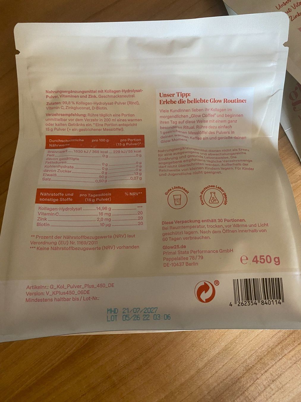 Aliments & Spécialités: Neu Glow 25 Plus Kollagen – Neuf avec emballage d'origine à St. Gallen par Montiswiss 2