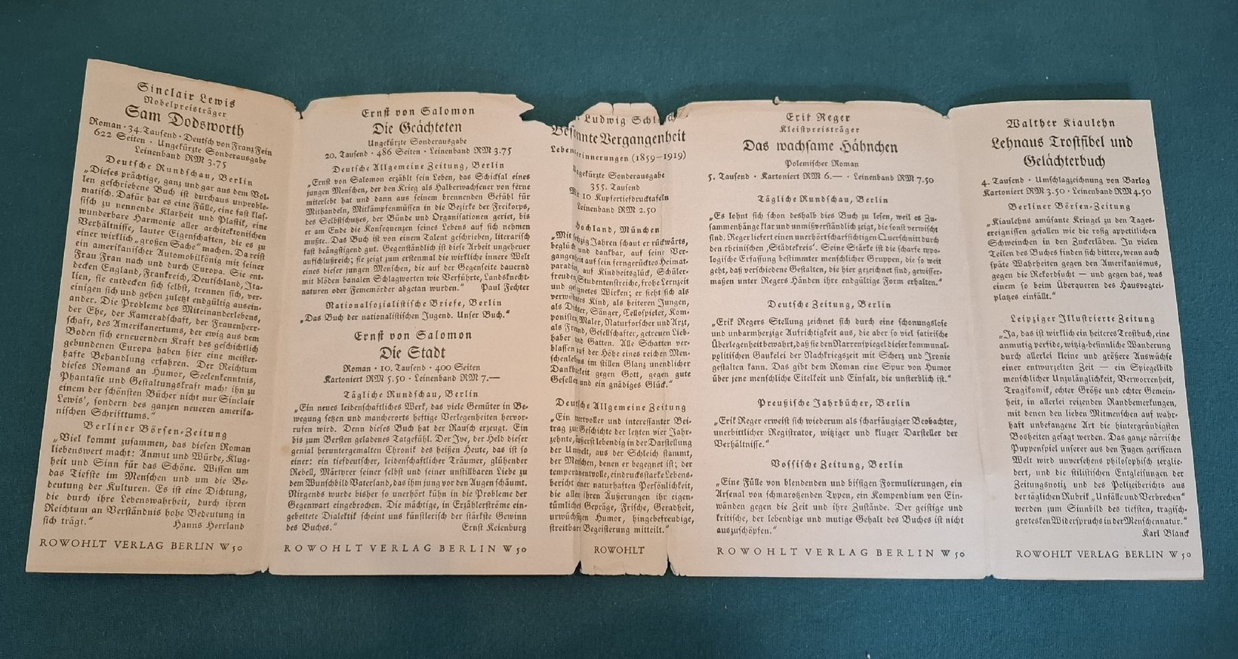 Bücher: Hans Fallada: Kleiner Mann - was nun? (1933) – Gebraucht aus Zürich von apf_b8zl 6