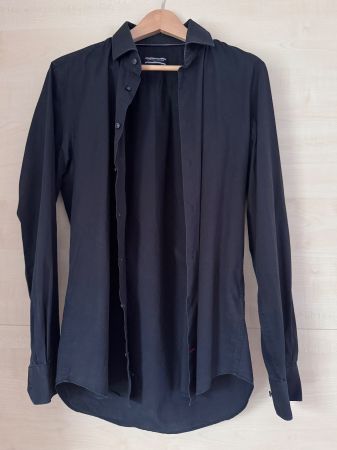 Tommy Hilfiger Hemd, slim fit, schwarz, Grösse M