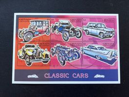 Briefmarken Grenada Classic Cars 1996 Block ** Luxus (B21)