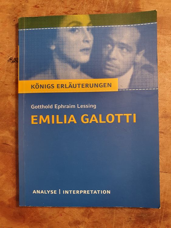 Emilia Galotti - G.E Lessing Königs Erläuterungen (Gebraucht) in Zürich ...
