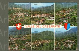 AK color Valle del Cassarate TI 6-fach- Multibild ≈ 1970