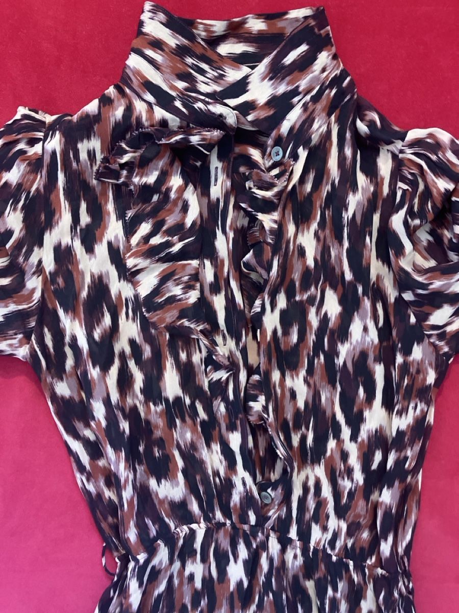 Vestiti: Massimo Dutti Kleid, Gr. 34, Leoprint, Herbstchic! – Usato da Muralto venduto da jac_hkz5 2