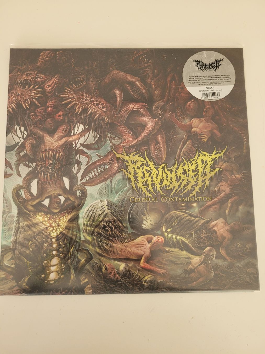 Vinyles: Revulsed - Cerebral Contamination Ltd. Clear Vinyl LP – Neuf (Voir description) à Münsingen par Drachenwurst