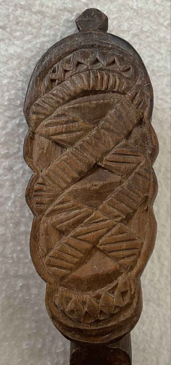 Cucchiai: Cuillère en bois sculpté datée de 1810 – Usato da Corseaux venduto da Mililaforet75 2