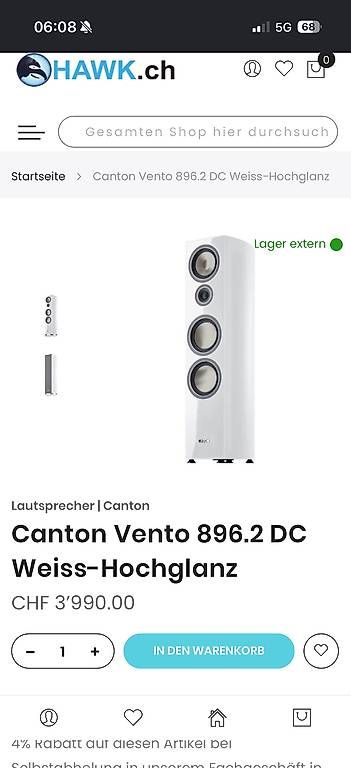 Casse acustiche: Hifi Standlautsprecher Canton Vento  896.2  – Usato da Spreitenbach venduto da miro.kailo666666 4