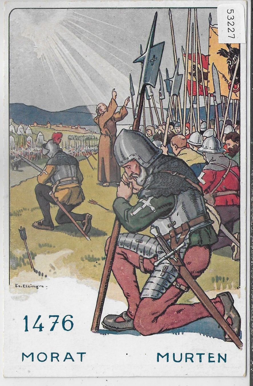 Cartoline postali: 1476 Morat Murten - Schlacht – Usato da Ettingen venduto da Kartenplanet