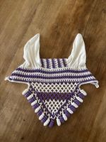 Ohrengarn weiss/violett (spezielle Verarbeitung)