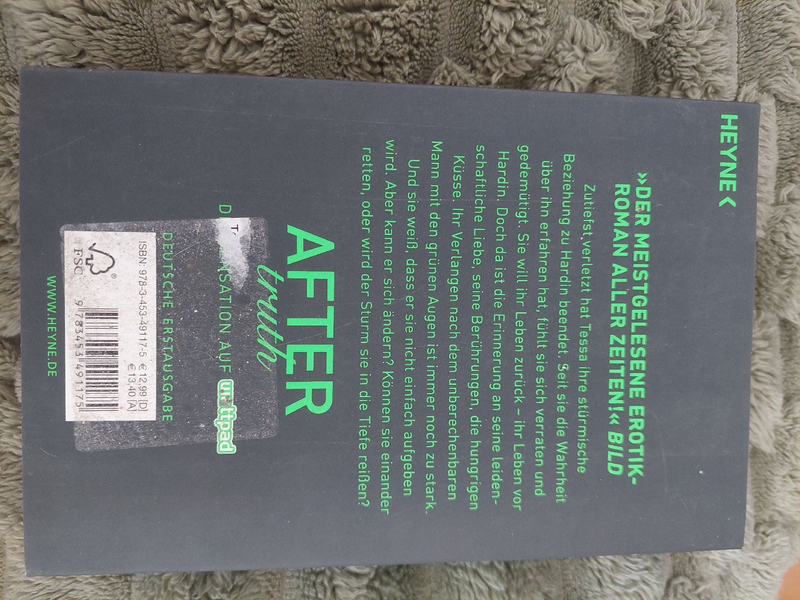 Libri: Anna Todd - After Truth - Band 2 – Usato da Sennhof venduto da NNC_11 1