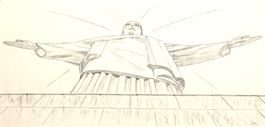 Kohle Zeichnung: Corcovado