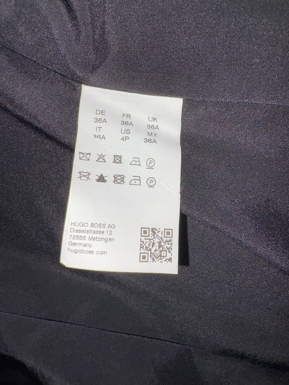 Hugo Boss Giacche: Minimalistischer Blazer von BOSS, Gr. 34 – Usato da Zürich venduto da triangular 7