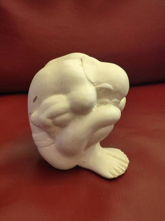 Statuette: Kleine weisse dekorative Figur – Usato da Ascona venduto da ArtRomantica