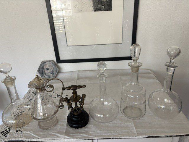 Caraffe: meine edle Dekantierkaraffen - Sammlung samt Flaschenöffner – Usato da Engelberg venduto da xoferif 1