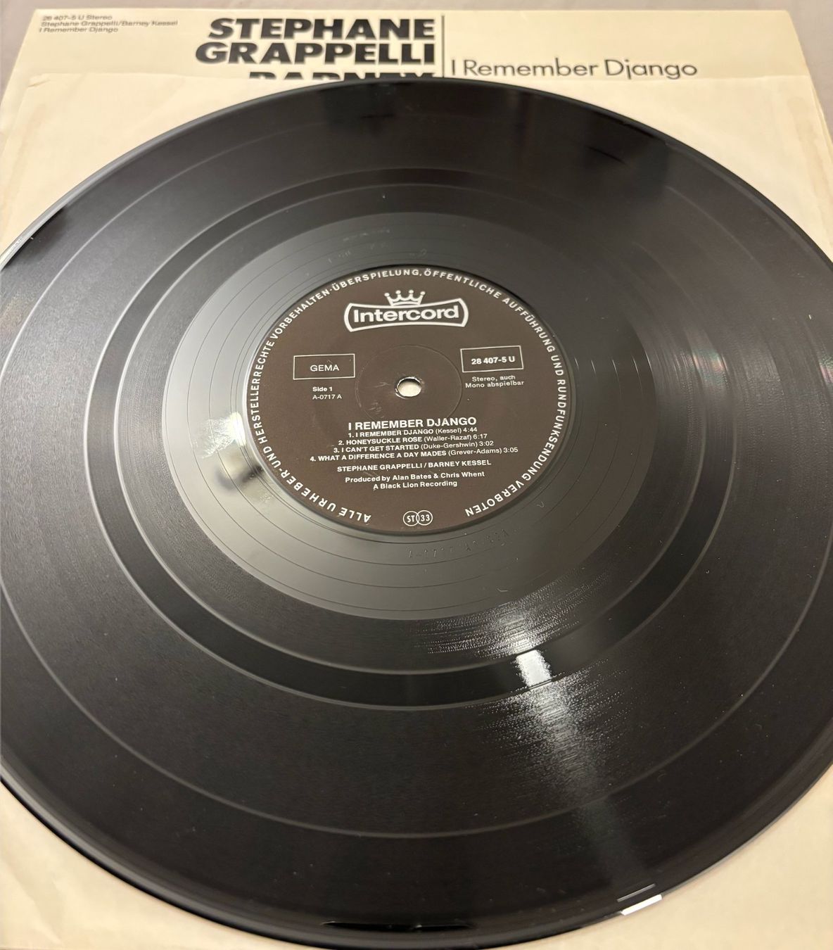 Schallplatten: LP - Stephane Grappelli & Barney Kessel – I Remember Django – Gebraucht aus Stans von canberra04 2