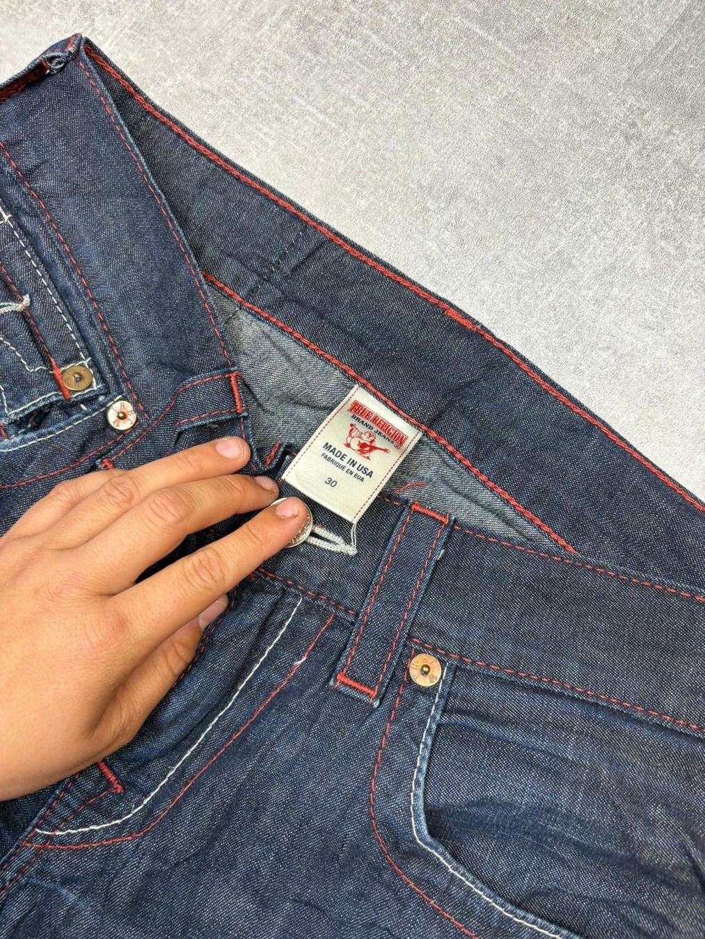 True Religion Jeans: True Religion Straight Jeans - Grösse M/30 – Usato da Werdenberg venduto da hase.vintage 4