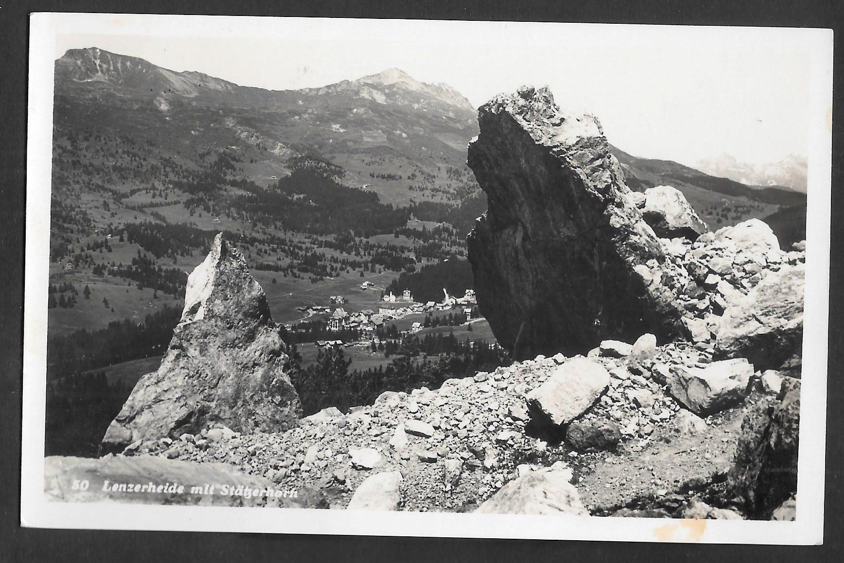 Cartoline postali: Lenzerheide mit Stätzerhorn Feldpoststempel – Usato da Olten venduto da clotaldi