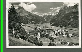 AK sw Engelberg OW Hotel Hess, Hahnen, Spannörter ≈ 1935 