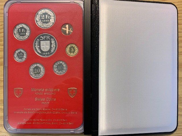 Tutti le monete: CH Münzsatz 1995 - polierte Platte / PP – Nuovo e nell'imballaggio originale da Gundetswil venduto da Egro01 1