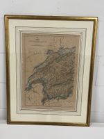 Antike gerahmte Karte der Schweiz von John Dower, F.R.G.S.