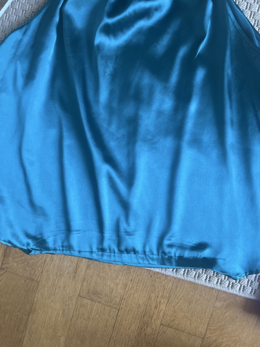 Tops: Neckholdertop, Petrol, XL – Gebraucht aus Solothurn von Bobesch08 8
