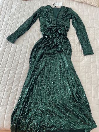 P.A.R.O.S.E. Pailletten Abendkleid