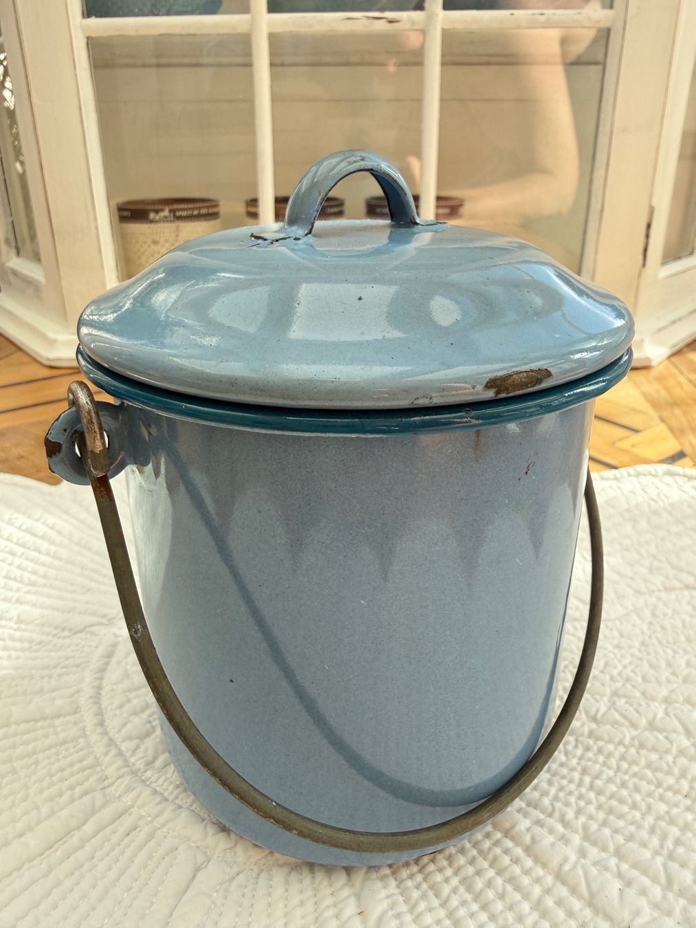 Recipients et similaires: VINTAGE Antique Blue  Emaille  shaby-chic – D'occasion à Oberhasli par Kantenspringer