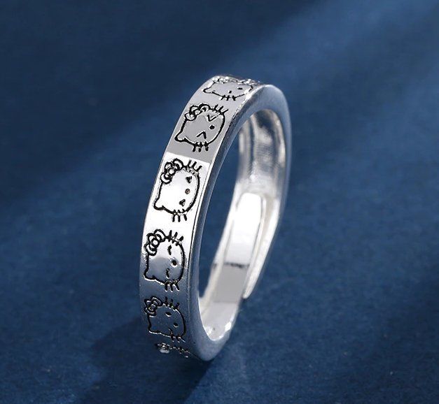 Anelli: FINGERRING HELLO KITTY, GRÖSSENVERSTELLBAR  NEU – Nuovo e nell'imballaggio originale da Bad Ragaz venduto da Schtupsi