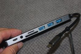 USB C Hub 8 in 1 Adapter USB 3.0 2.0 PD Verteiler Splitter