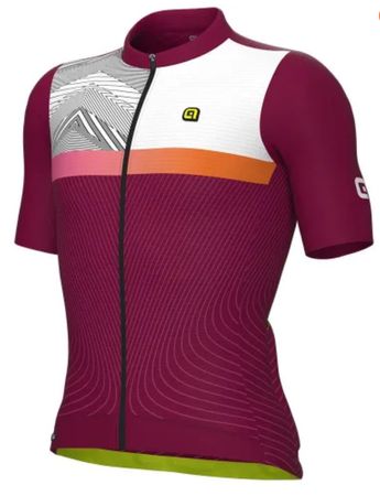 👕 Alé PR-S Zig Zag Bordeauxrot | Gr. XXL | neuwertig